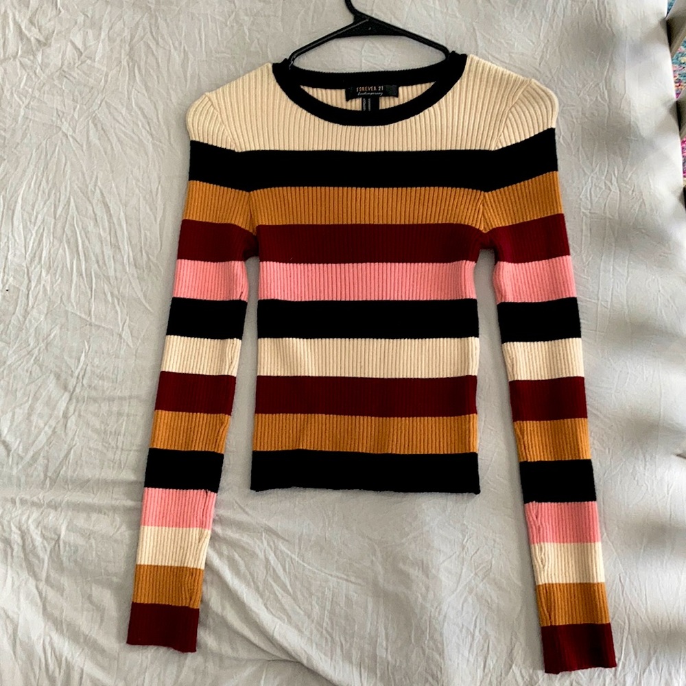 Contemporary Striped Forever 21 Top